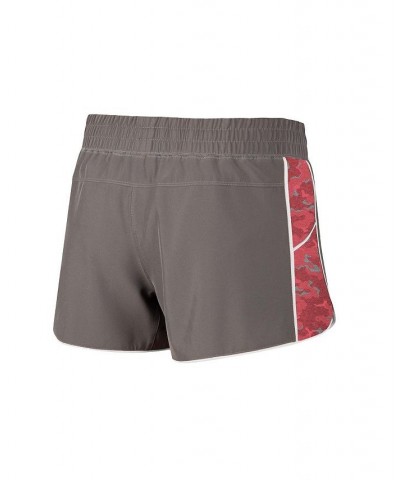 Women's Gray Scarlet Ohio State Buckeyes Pamela Lined Shorts Gray, Scarlet $19.36 Shorts