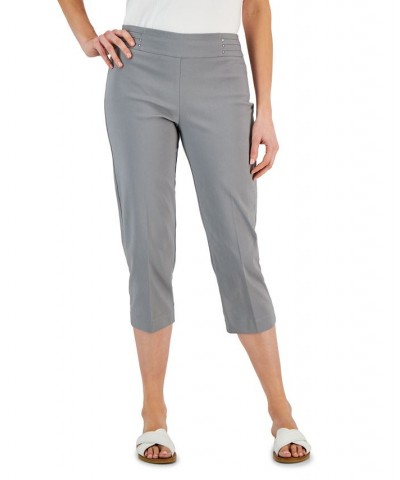 Embellished Pull-On Capri Pants Lunar Grey $16.79 Pants