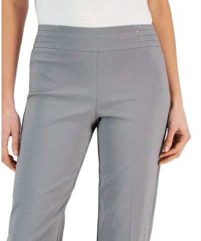 Embellished Pull-On Capri Pants Lunar Grey $16.79 Pants