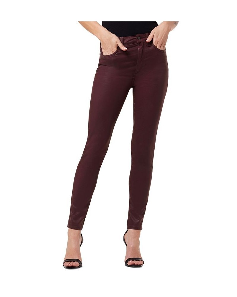 Charlie Coated Skinny Jeans Purple $87.36 Jeans