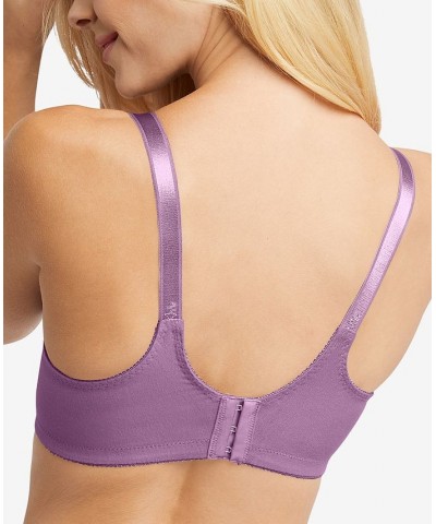 Double Support Cotton Wireless Bra with Cool Comfort 3036 Purple $11.88 Bras