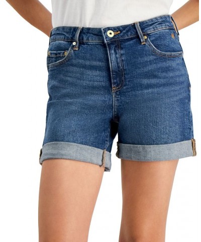 Women's TH Flex Cuffed Denim Shorts Cape Blue $26.54 Shorts
