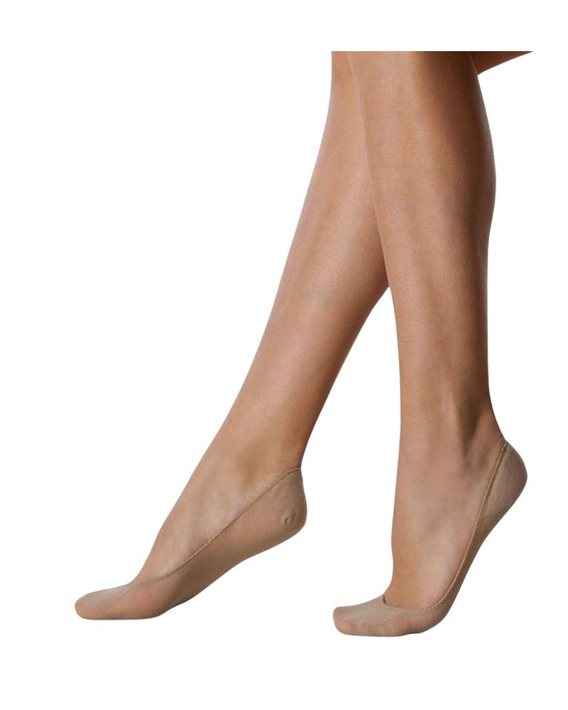 Italian Made Low-Cut No-Show Cotton Socks Tan/Beige $10.59 Socks
