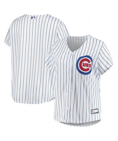 Women's White Chicago Cubs Plus Size Sanitized Replica Team Jersey White $48.59 Jersey