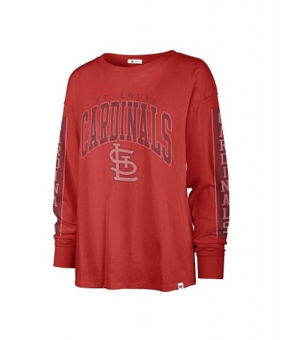 Women's Red St. Louis Cardinals Statement Long Sleeve T-shirt Red $31.20 Tops