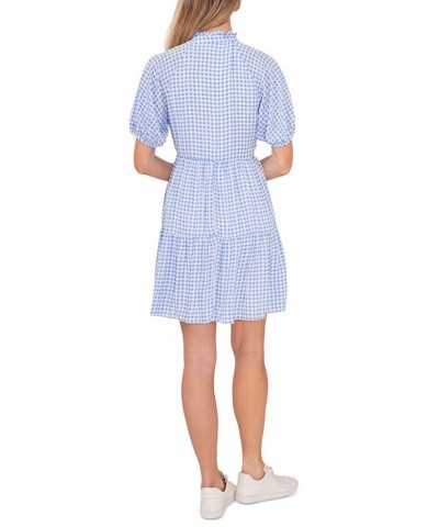 Women's Short-Sleeve Gingham Babydoll Dress Ocean Spray $22.89 Dresses