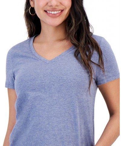 Plus Size Short-Sleeve Perfect Tee Blue $9.97 Tops