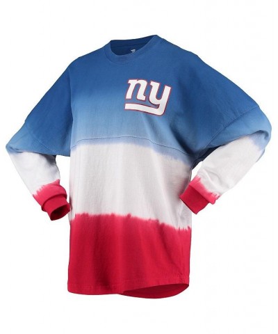 Women's Branded Royal Red New York Giants Ombre Long Sleeve T-shirt Royal, Red $39.10 Tops