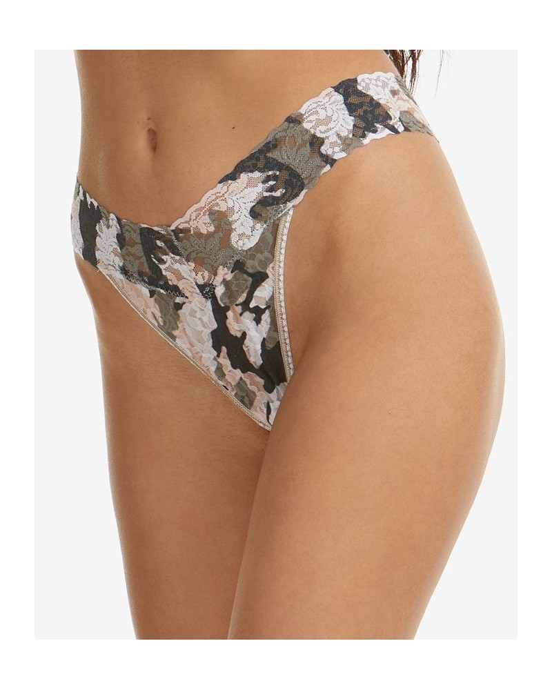 Women's One Size Printed Original Rise Thong Underwear Ballerina Dreaming $12.75 Panty