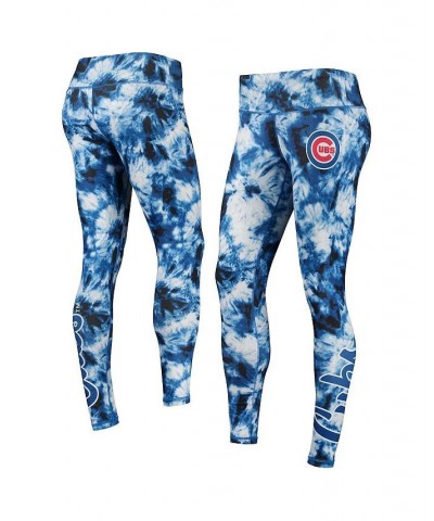 Women's Royal Chicago Cubs Tie-Dye Leggings Royal $30.24 Pants