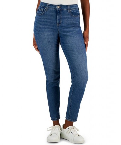 Women's Curvy-Fit Skinny Jeans Regular Short and Long Lengths Deception $15.89 Jeans