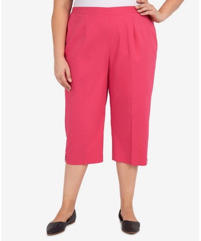 Plus Size Hot Capri Pants Pink $27.31 Pants