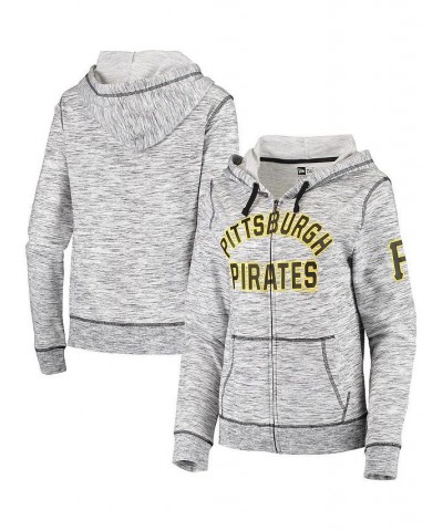 Women's Gray Pittsburgh Pirates Space Dye Full-Zip Jacket Gray $43.19 Jackets