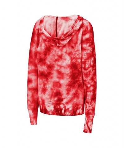 Women's Scarlet Nebraska Huskers Shavonee Tie-Dye Pullover Hoodie Scarlet $31.79 Sweatshirts