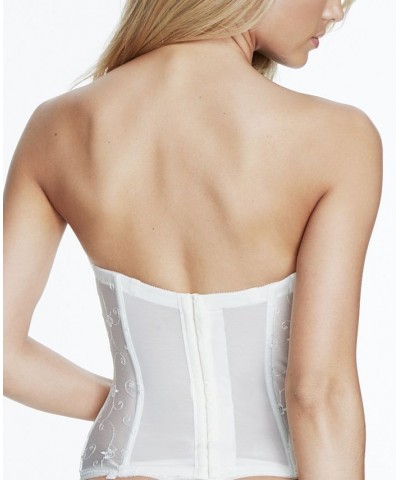 Rosemarie Embroidered Lace Corset Bustier Lingerie 8900 Bone $43.70 Lingerie