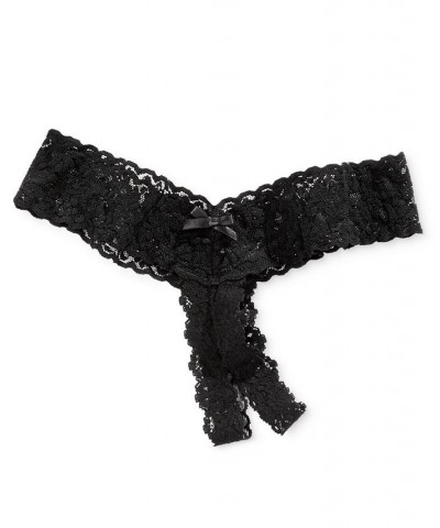 After Midnight Solid Open Panel Thong 481001 Black $13.20 Panty