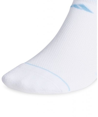 Women's 3-Pk. Superlite 3-Stripe No-Show Socks White/clear Blue/magic Lilac Purple $12.24 Socks