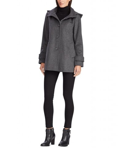 Women's Hooded Walker Coat Gray $88.20 Coats