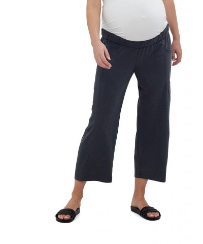 Women's Maternity Easy Wide Leg Pant Asphalt $39.20 Pants