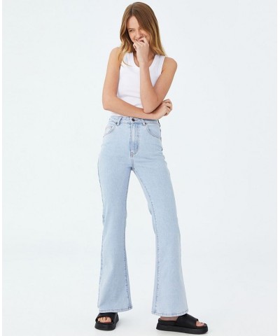 Women's Original Flare Jeans Foam Blue $30.80 Jeans