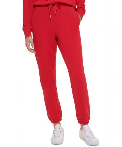 Women's Relaxed Fit Elastic-Waist Pull-On Jogging Pants Hot Magenta $21.47 Pants