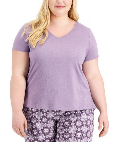 Plus Size Sleep T-Shirt Dusty Lilac $10.82 Sleepwear