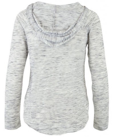 Women's Oklahoma Sooners Spacedye Lace Up Long Sleeve T-Shirt Gray $26.40 Tops
