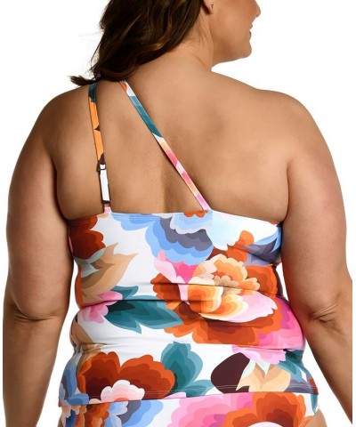 Plus Size Floral Rhythm One-Shoulder Tankini Plus & Bottoms Floral Multi $43.20 Swimsuits