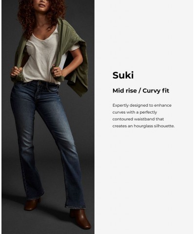 Women's Suki Mid-Rise Bootcut Jeans Indigo $37.84 Jeans