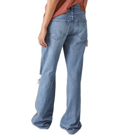 Women's Ripped Boyfriend Flare Jeans Mercury Patch $55.49 Jeans