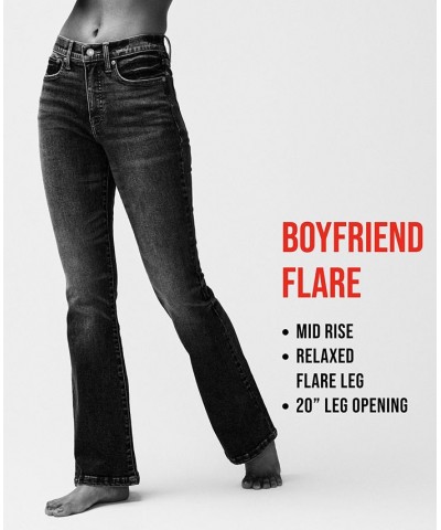 Women's Ripped Boyfriend Flare Jeans Mercury Patch $55.49 Jeans