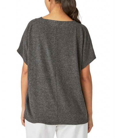 Women's Cloud Jersey Dolman-Sleeve T-Shirt Charcoal Heather $28.56 Tops