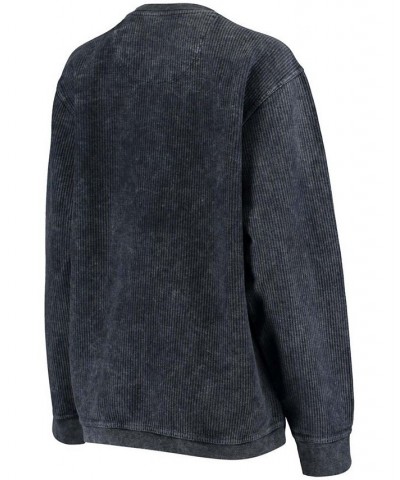 Women's Navy Minnesota Twins Script Comfy Cord Pullover Sweatshirt Navy $41.40 Sweatshirts