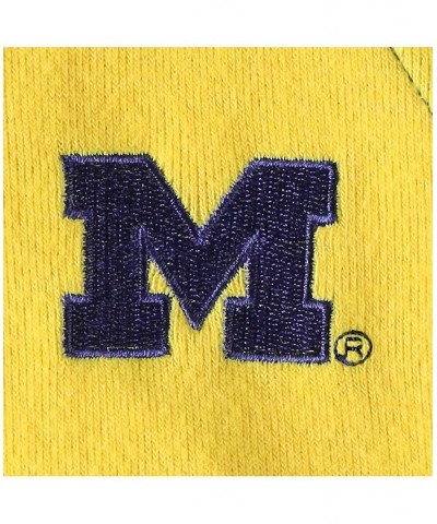 Women's Navy Maize Michigan Wolverines Colorblock Cozy Tri-Blend Lounge Pants Navy, Maize $37.09 Pants