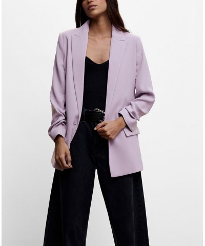 Women's Flowy Suit Blazer Purple $47.30 Jackets