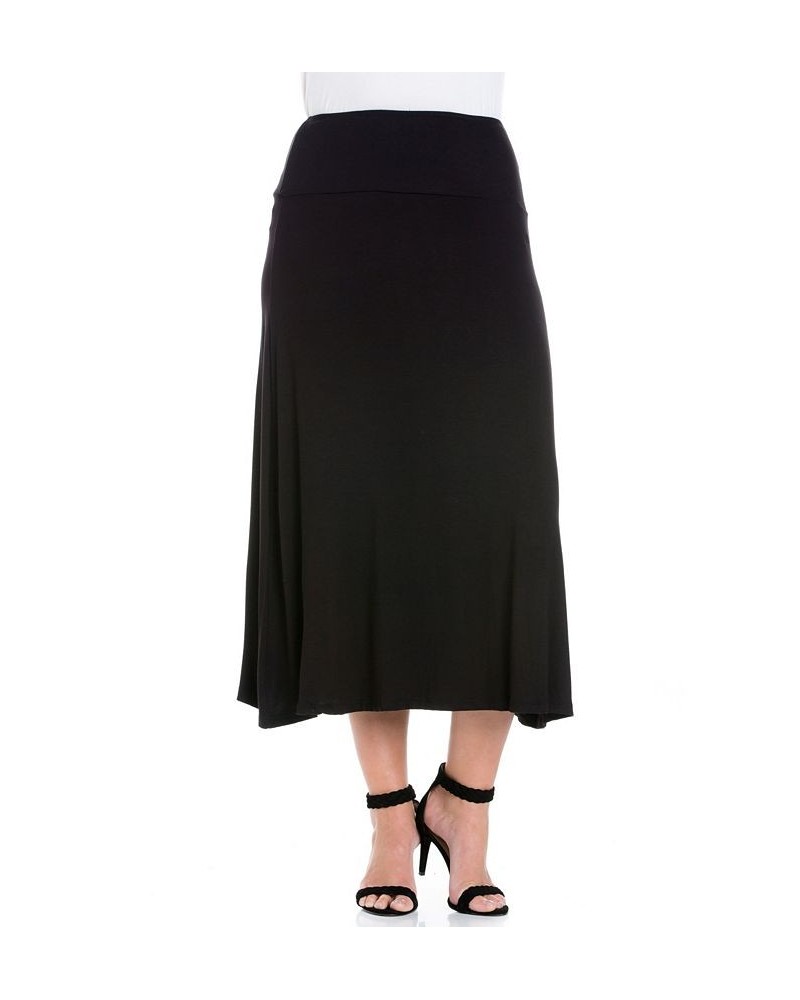 Plus Size Maxi Skirt Black $33.32 Skirts