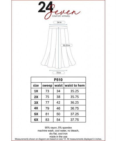 Plus Size Maxi Skirt Black $33.32 Skirts