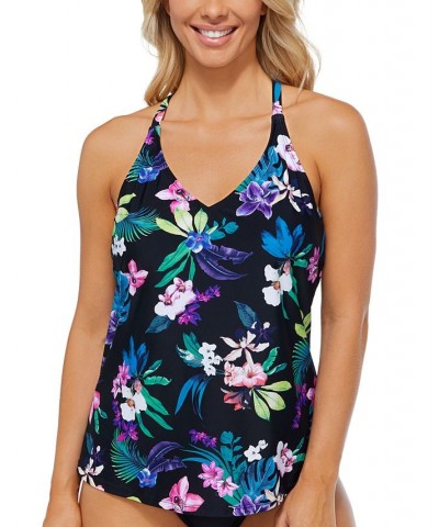 Floral-Print Adjustable Racerback Underwire Tankini North Shore Multi $22.00 Swimsuits