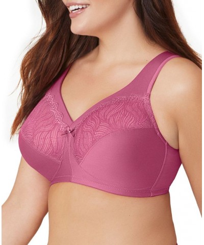 Plus Size Full Figure Magiclift Natural Shape Support Wireless Bra Red $24.59 Bras