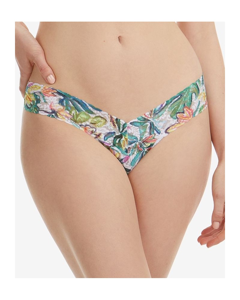 Women's One Size Printed Low Rise Thong Underwear PR4911905 Palm Spring $11.50 Panty