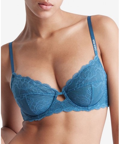 Seductive Comfort With Lace Full Coverage Bra QF1741 Midnight $22.40 Bras