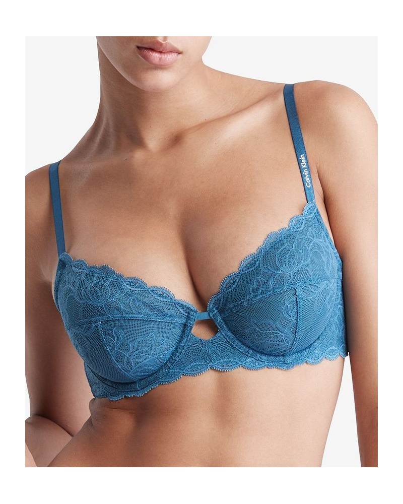 Seductive Comfort With Lace Full Coverage Bra QF1741 Midnight $22.40 Bras