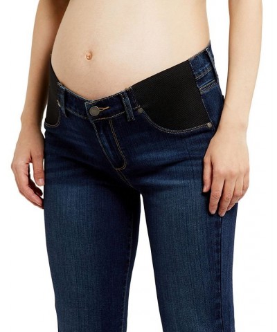 Side-Panel Bootcut Maternity Jeans Dark Wash $74.46 Jeans