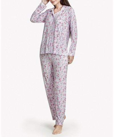 Women's Floral Notes Soft Long-Sleeve Pajama Set Multi $51.48 Sleepwear