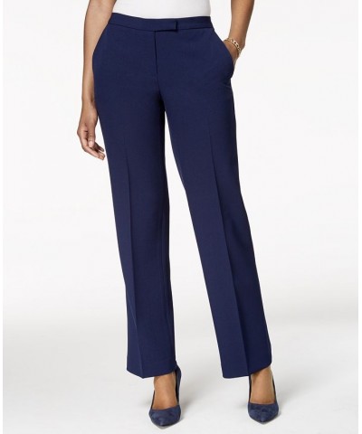 Tab-Waist Modern Dress Pants Regular & Petite Sizes Blue $44.50 Pants