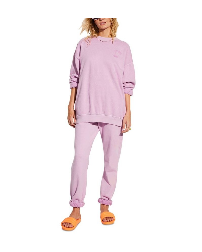 x Smiley Juniors' Ridin Happy Sweatshirt Lady Lavender $32.79 Tops