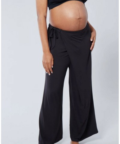Women's Maternity Wrap Pant Black $42.39 Pants