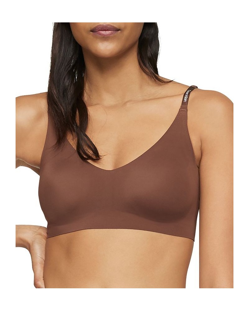 Invisibles Comfort Lightly Lined Triangle Bralette QF5753 Chestnut $14.71 Bras