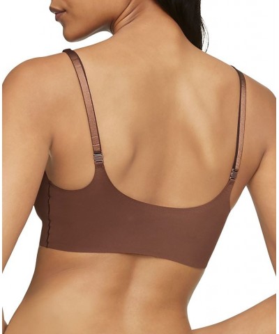 Invisibles Comfort Lightly Lined Triangle Bralette QF5753 Chestnut $14.71 Bras