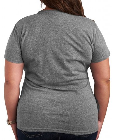 Trendy Plus Size Peanuts Easter Graphic T-shirt Gray $10.84 Tops